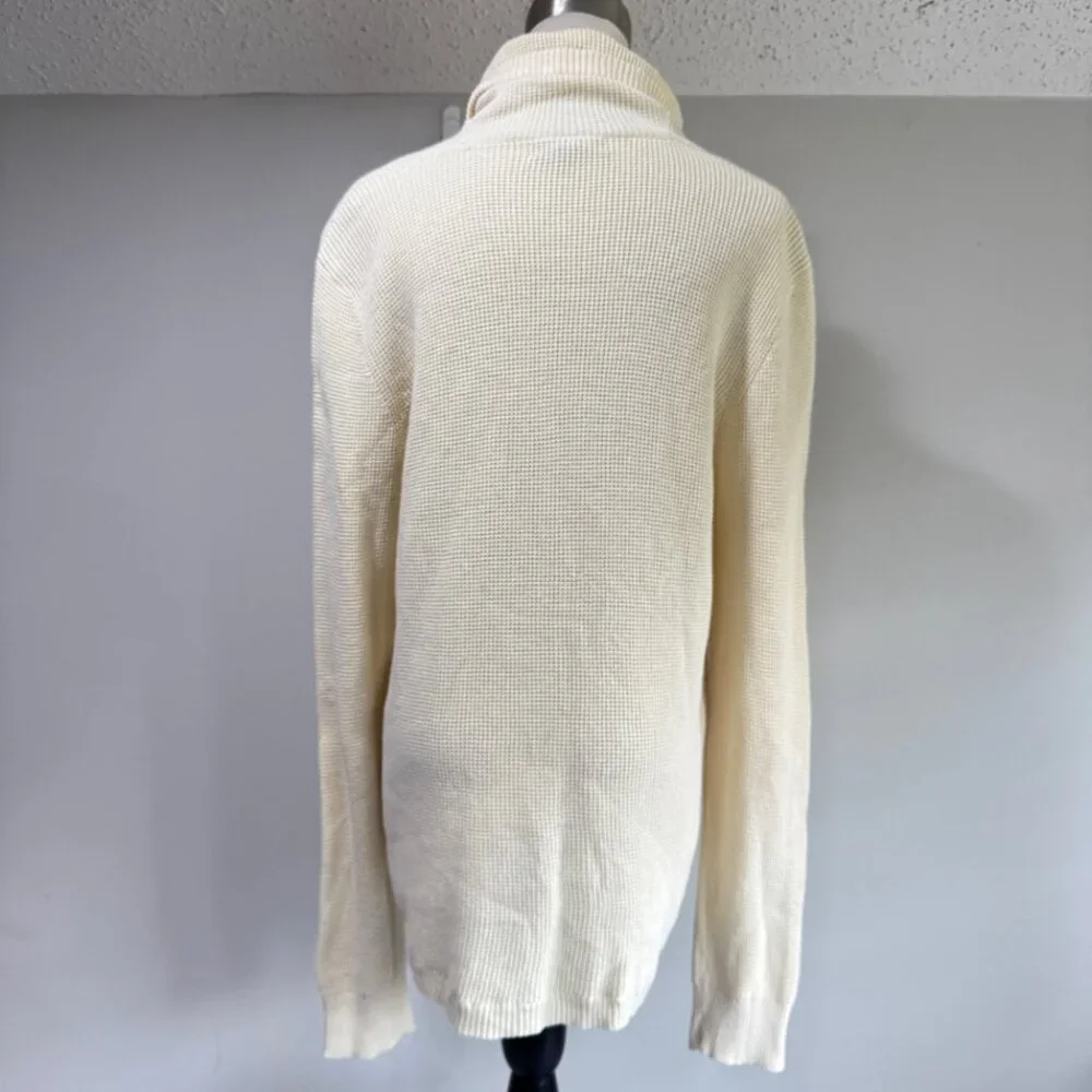 🎉😀CLEARANCE SALE!!😀LAUREN RALPH LAUREN Cowl Neck Waffle Knit Long Sleeve Top - Picture 4 of 10